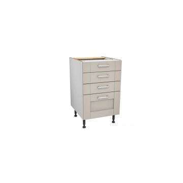 Verona Pebble 500mm Four Drawer Unit