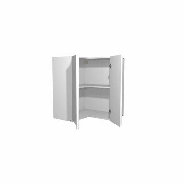 Capri White 635mm Corner Wall Unit