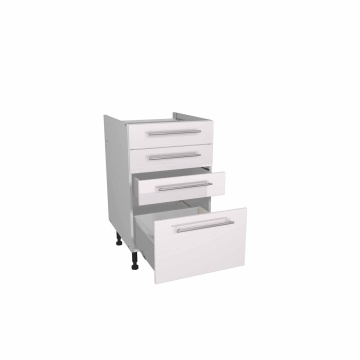 Paris White 500mm Four Drawer Unit