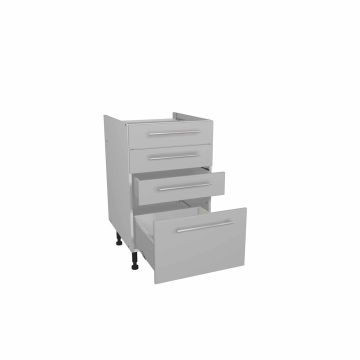 Paris Ultra Matt Grey 500mm Four Drawer Unit