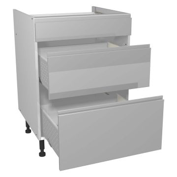 Capri Grey 600mm Three Drawer Unit