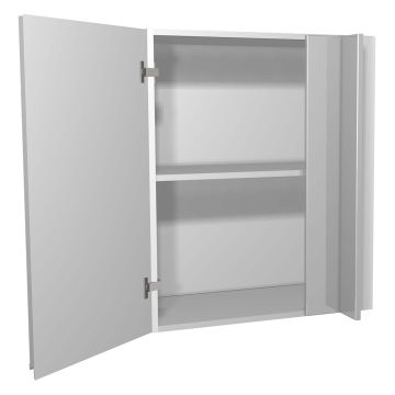 Capri Grey 600mm Straight Corner Wall Unit