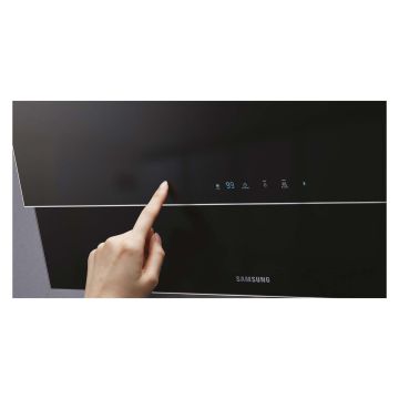 Samsung 60cm Black Angled Glass Cooker Hood NK24C9804WB