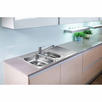 Leisure Linear 1.5 Bowl Reversible Stainless Steel Kitchen Sink