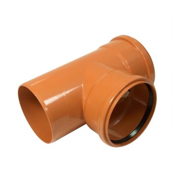 FloPlast 160mm Underground 87.5° Double Socket Junction