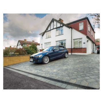 ACO RainDrain B 125 Channel with Cast Iron Heelguard Grating 1m