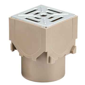 ACO RainDrain Corner Unit With Galvanised Steel Grating 