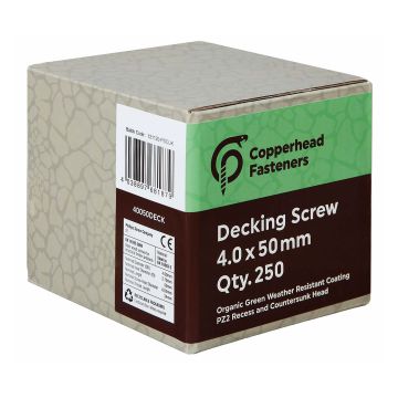 Copperhead Decking Screws 4 x 50mm Pack of 250