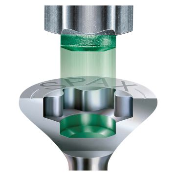 Spax Wirox FCSK T-Star Wood Screws 6 x 120mm  Pack of 100