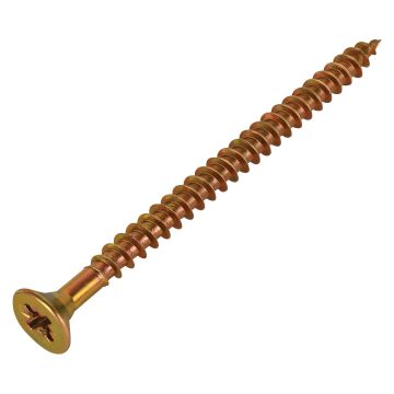 FIX-IT Single Thread Zinc & Yellow Woodscrews 5 x 70mm Pack of 200