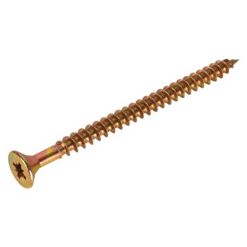 FIX-IT Single Thread Zinc & Yellow Woodscrews 5 x 70mm Pack of 1000