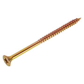 FIX-IT Single Thread Zinc & Yellow Woodscrews 6 x 100mm Pack of 600