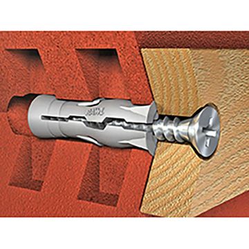 Rawlplug Uno Plugs Grey 10 x 36mm Pack of 80