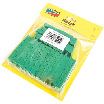 Wedgit Green Interlocking Plastic Wedges 80 x 30 x 10mm Pack of 30