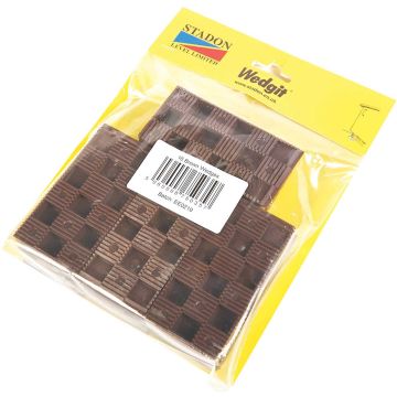 Wedgit Brown Interlocking Plastic Wedges 90 x 45 x 15mm Pack of 16