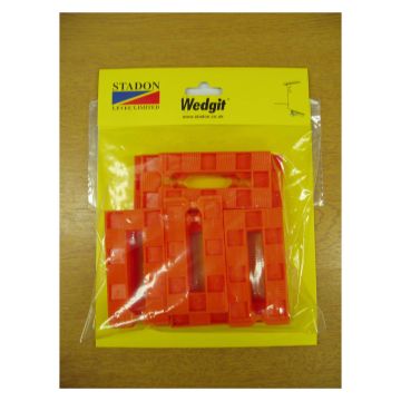 Wedgit Orange Interlocking Wedges 80 x 40 x 8mm Pack of 20
