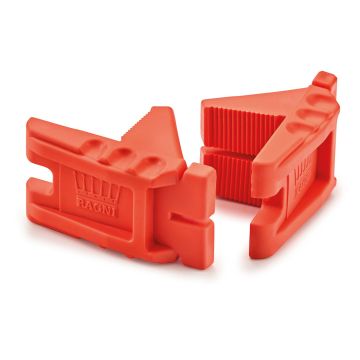 Ragni Rubberised Non-Slip Corner Block Orange Pack of 2