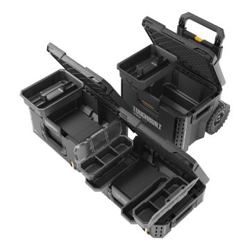 ToughBuilt StackTech 3-Piece Rolling Tool Box Set