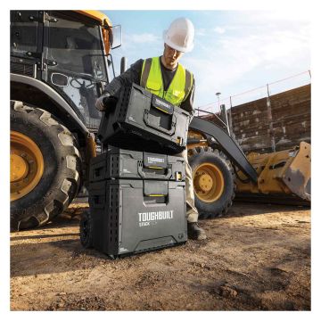 ToughBuilt StackTech 3-Piece Rolling Tool Box Set