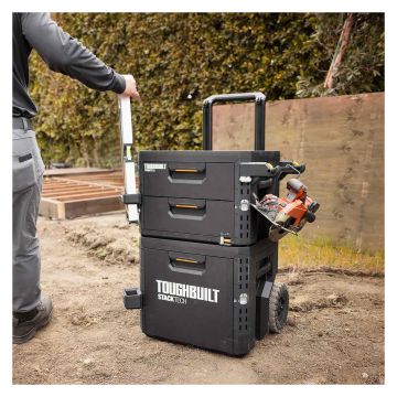 ToughBuilt StackTech 1-Drawer Rolling Locking Box