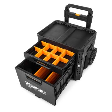 ToughBuilt StackTech 2-Drawer Rolling Locking Box