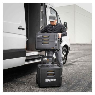 ToughBuilt StackTech 2-Drawer Rolling Locking Box