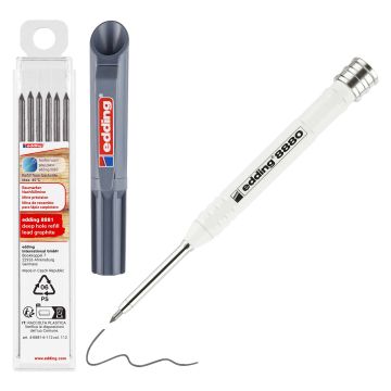 Edding 8881 Deep Hole Pencil Graphite Refill Leads Pack of 6
