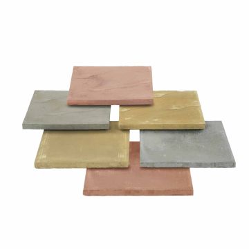 Stonemarket Ryton Riven Utility Slab Buff 450 x 450 x 32mm