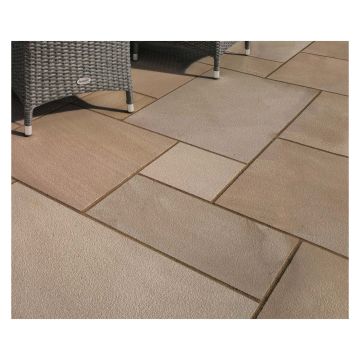 Stonemarket Fernshaw® Sandstone Paving Slab Harvest 305 x 610 x 18mm 23.81m²
