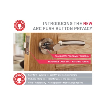 Seriphos Privacy Door Handle Polished Chrome