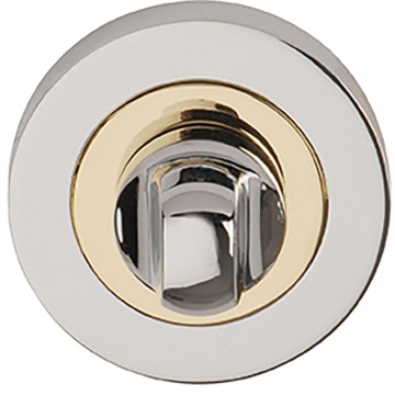 Orbit Bathroom Thumbturn Set Polished Chrome/Brass Plated
