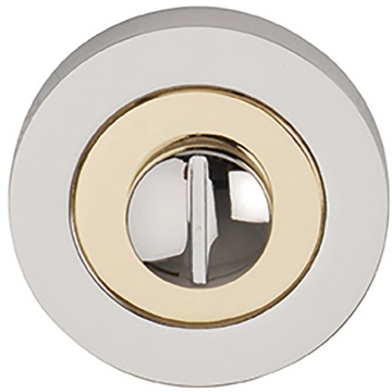 Orbit Bathroom Thumbturn Set Polished Chrome/Brass Plated