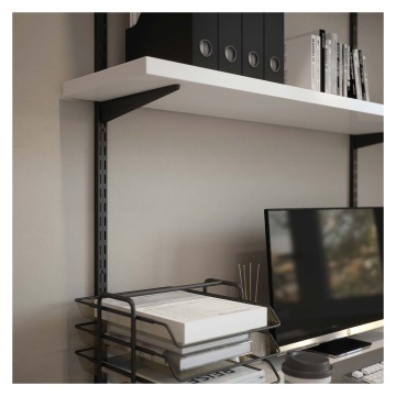 Twinslot Shelving Bracket Matt Black