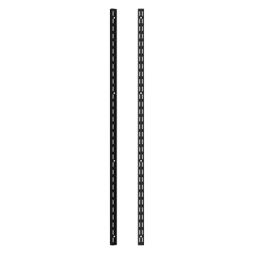 Twinslot Shelving Upright Matt Black