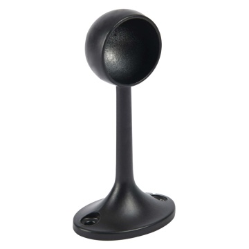 Deluxe Rail End Bracket 25mm Matt Black