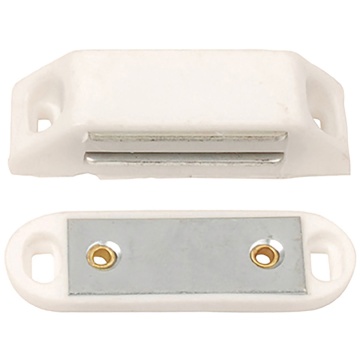 Magnetic Catch Twin White Pack of 2