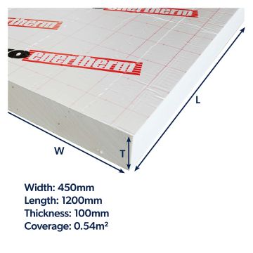 IKO Enertherm Cavity Wall PIR Insulation Board 1200 x 450 x 100mm