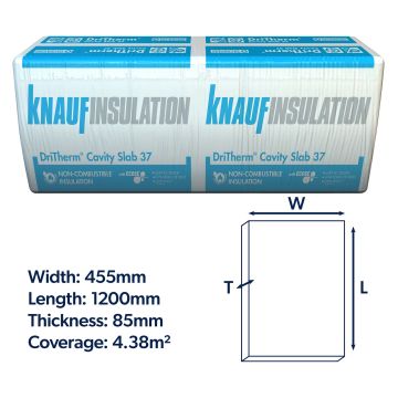 Knauf Insulation DriTherm Cavity Slab 37 85mm 4.37m²