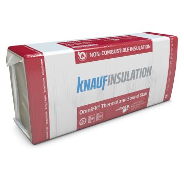 Knauf Insulation OmniFit Thermal & Sound Slab 50 x 600 x 1200mm Covers 8.64m²