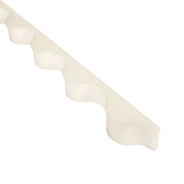 White Foam Eaves Filler For 3" ASB Corrugated Sheet Pack 10