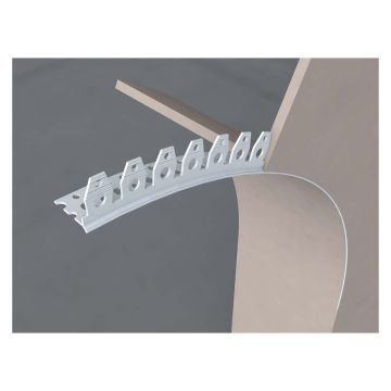 Thincoat Arch Plastic Angle Bead White 2mm x 3m