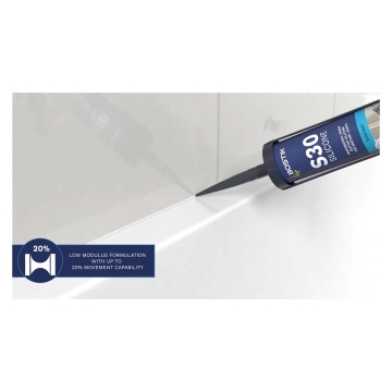 Bostik S30 Acetoxy Sanitary Silicone Sealant 310ml Clear