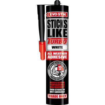 EVO-STIK Sticks Like Turbo Fast-Setting Grab Adhesive White 290ml 