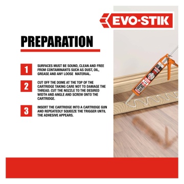 EVO-STIK Sticks Like Turbo Fast-Setting Grab Adhesive White 290ml