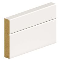 Primed MDF Round & V Groove Architrave 69 x 14.5 x 4200mm FSC®