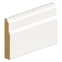 Primed MDF Ovolo & Round V Groove Skirting 119 x 14.5 x 4200mm FSC®