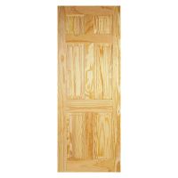 6 Panel Clear Pine Internal Door