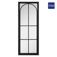 Astoria Clear Glazed Pre-Finished Black Door