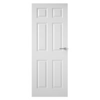 6 Panel Smooth Internal Fire Door FD30 1981 x 762 x 44mm (6'6" x 2'6")