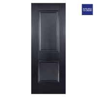 Arnhem 2 Panel Primed Black FD30 Fire Doors